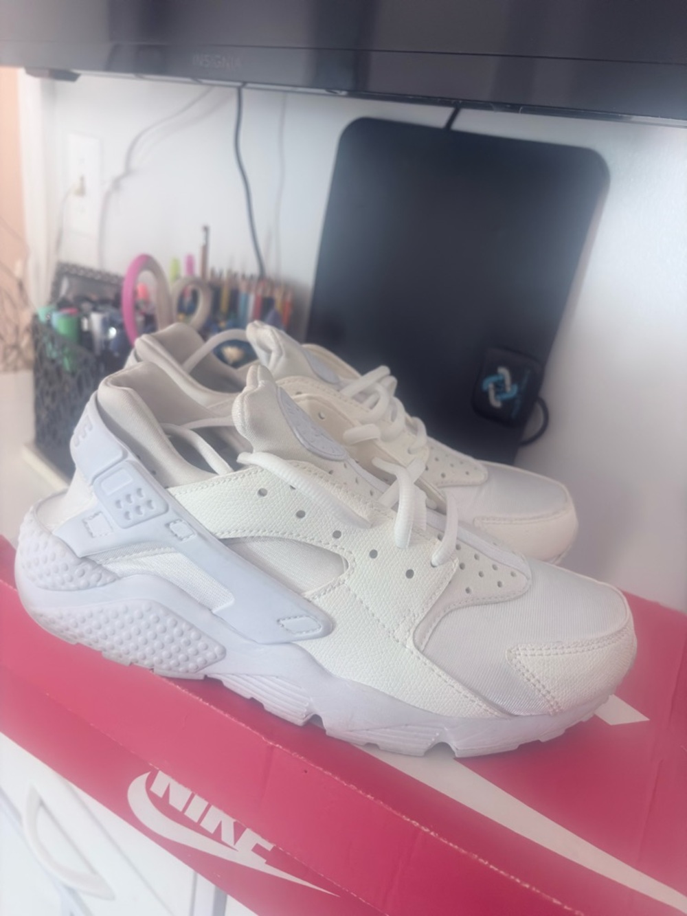 Nike White Women's Huarache Sneakers